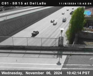 SB 15 at Del Lago bridge