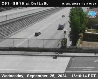 SB 15 at Del Lago bridge