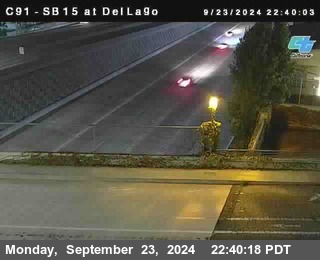 SB 15 at Del Lago bridge