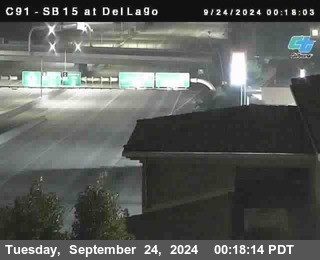 SB 15 at Del Lago bridge