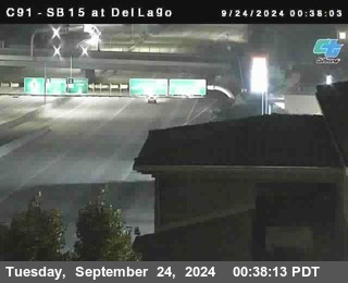 SB 15 at Del Lago bridge