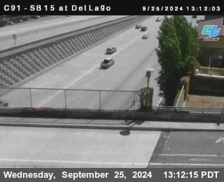 SB 15 at Del Lago bridge