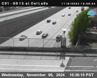 SB 15 at Del Lago bridge