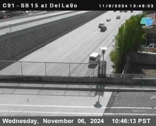 SB 15 at Del Lago bridge