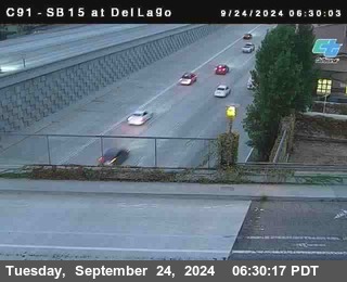 SB 15 at Del Lago bridge