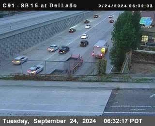 SB 15 at Del Lago bridge