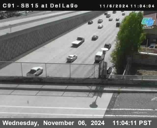 SB 15 at Del Lago bridge