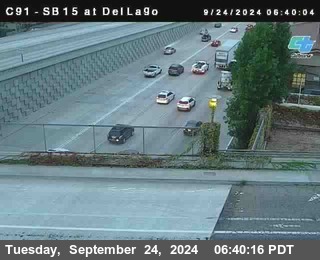 SB 15 at Del Lago bridge