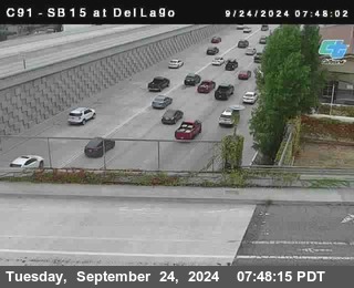 SB 15 at Del Lago bridge