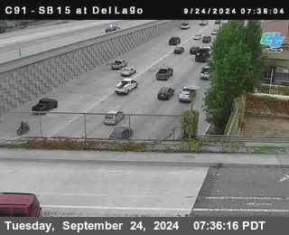 SB 15 at Del Lago bridge