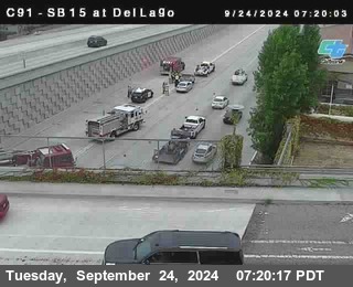 SB 15 at Del Lago bridge