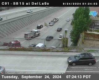 SB 15 at Del Lago bridge