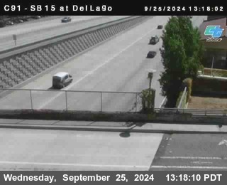 SB 15 at Del Lago bridge