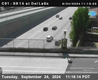 SB 15 at Del Lago bridge