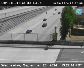 SB 15 at Del Lago bridge