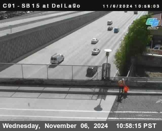 SB 15 at Del Lago bridge