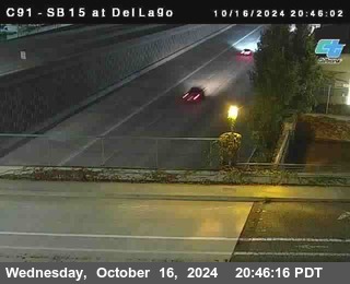 SB 15 at Del Lago bridge