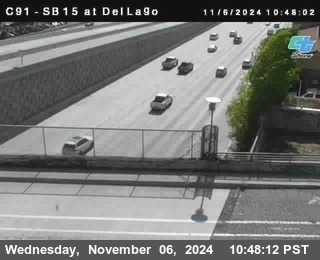 SB 15 at Del Lago bridge