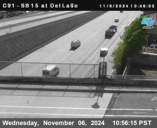 SB 15 at Del Lago bridge