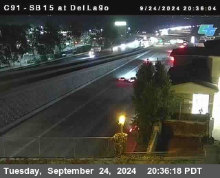 SB 15 at Del Lago bridge