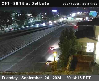 SB 15 at Del Lago bridge