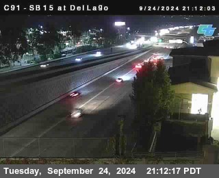 SB 15 at Del Lago bridge