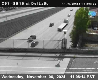 SB 15 at Del Lago bridge