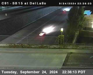 SB 15 at Del Lago bridge