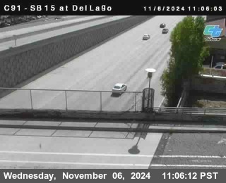 SB 15 at Del Lago bridge