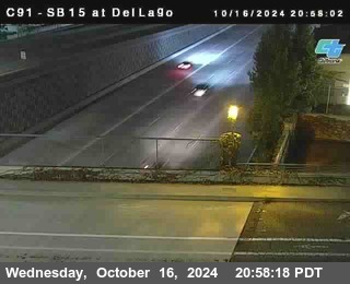 SB 15 at Del Lago bridge