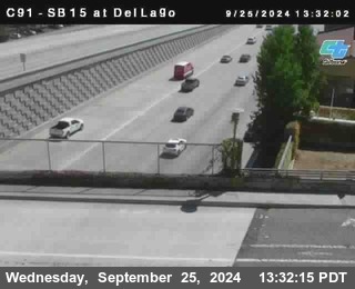 SB 15 at Del Lago bridge