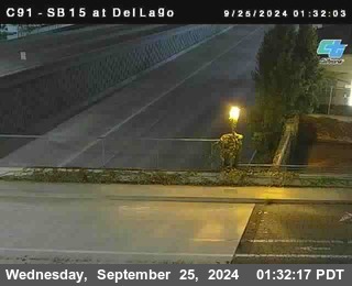 SB 15 at Del Lago bridge