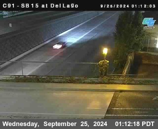 SB 15 at Del Lago bridge