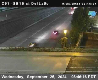 SB 15 at Del Lago bridge