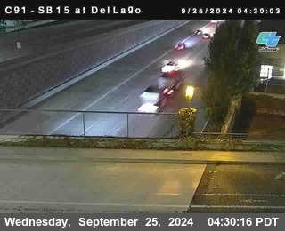 SB 15 at Del Lago bridge