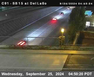 SB 15 at Del Lago bridge