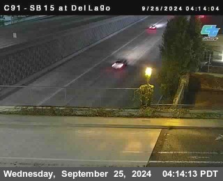 SB 15 at Del Lago bridge