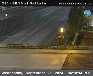 SB 15 at Del Lago bridge