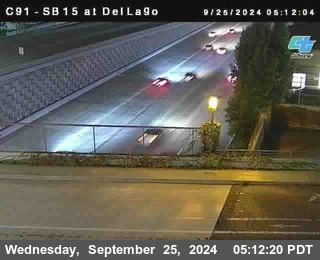 SB 15 at Del Lago bridge