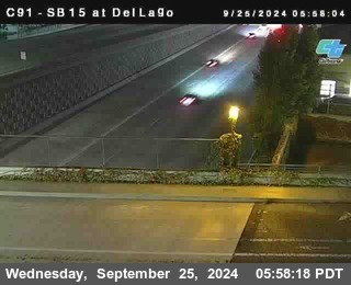 SB 15 at Del Lago bridge