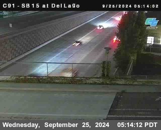 SB 15 at Del Lago bridge