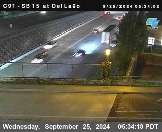 SB 15 at Del Lago bridge