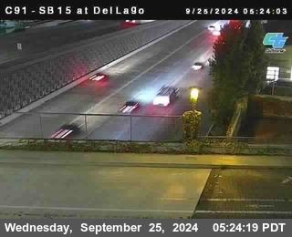 SB 15 at Del Lago bridge