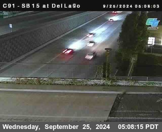 SB 15 at Del Lago bridge