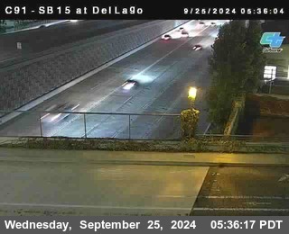 SB 15 at Del Lago bridge