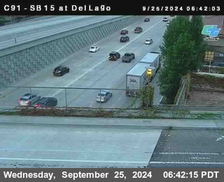 SB 15 at Del Lago bridge