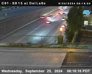 SB 15 at Del Lago bridge