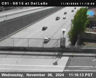 SB 15 at Del Lago bridge