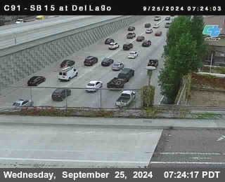 SB 15 at Del Lago bridge