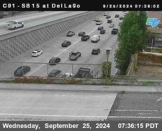 SB 15 at Del Lago bridge